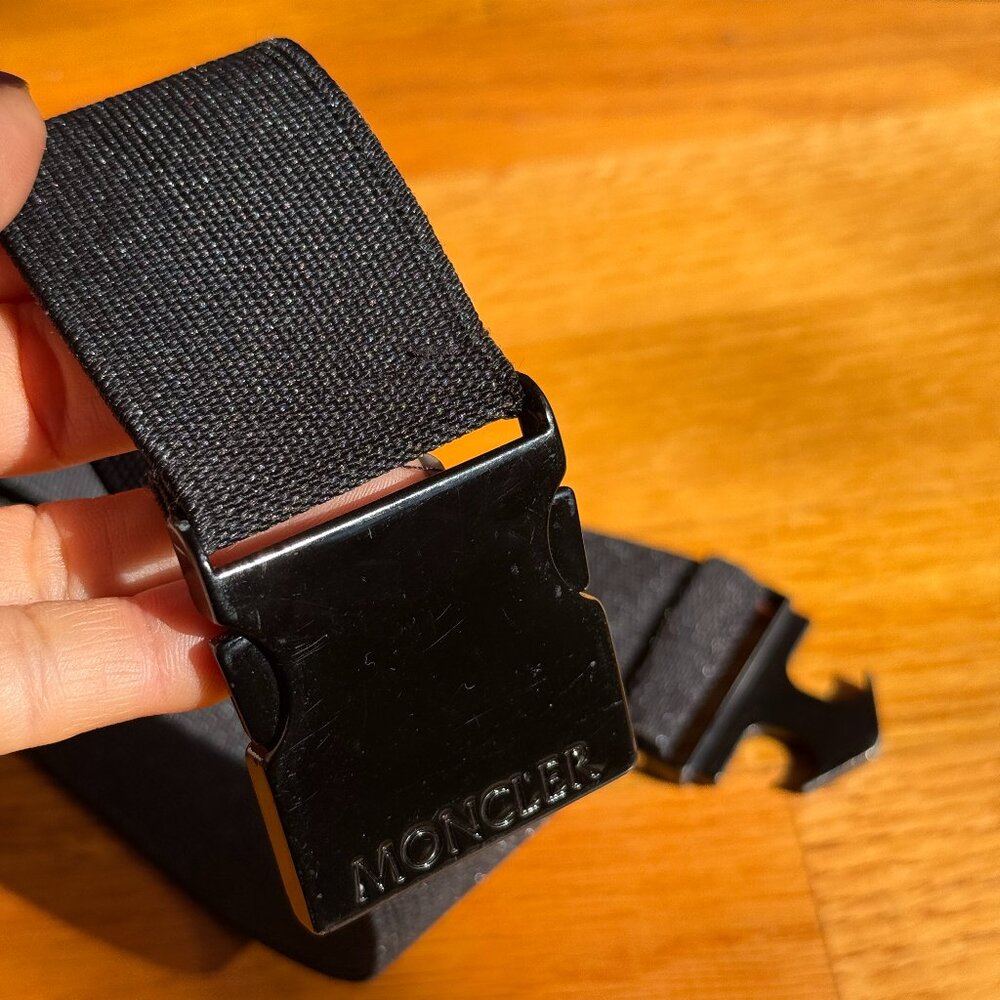 Moncler Stretchy Buckle Belt for Winter Jacket